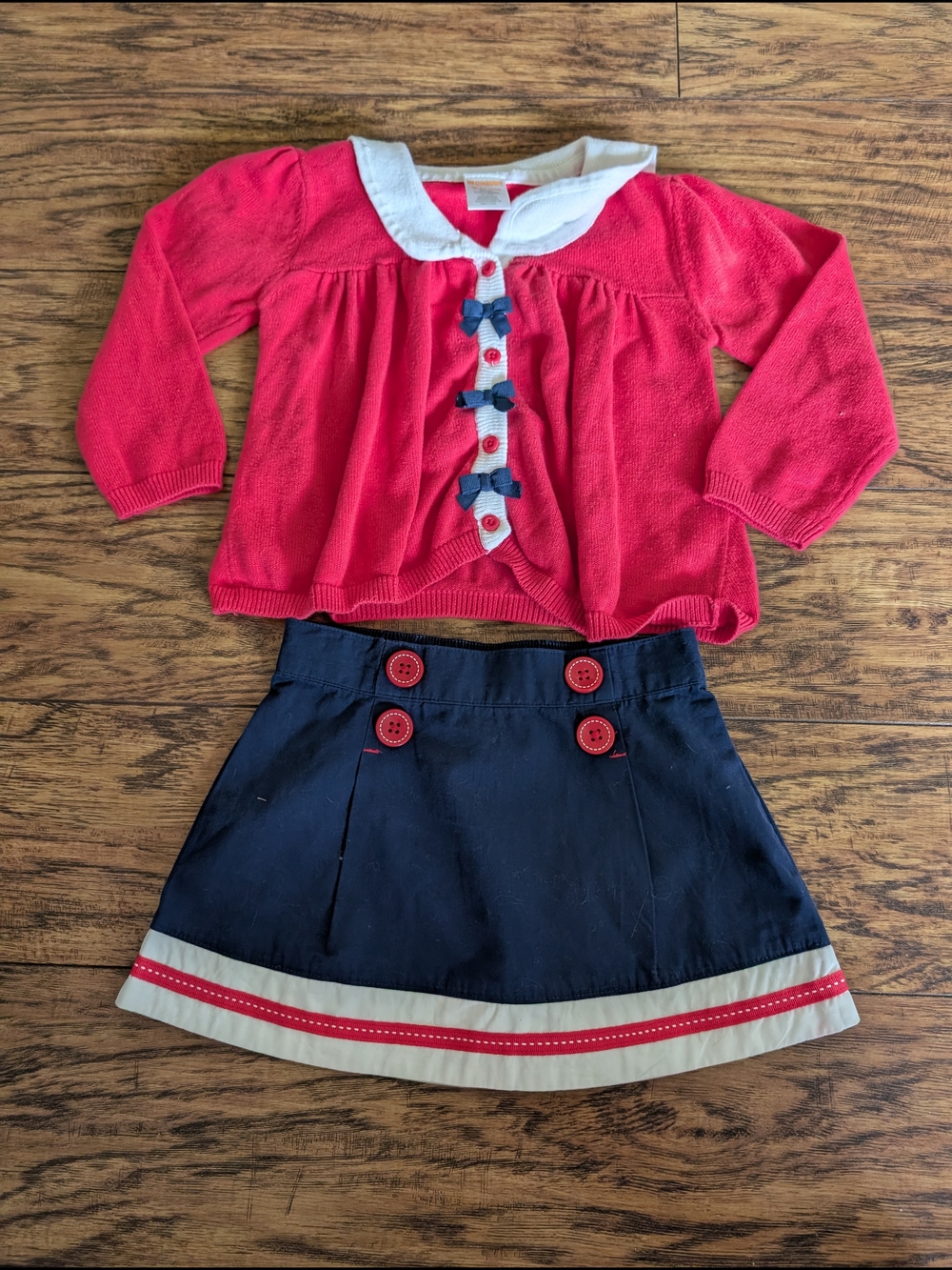 Gymboree Blooming Nautical Skirt Set
